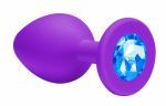 4011-03Lola Анальная пробка Emotions Cutie Small Purple light blue crystal 4011-03Lola
