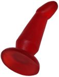 30153 Изогнутая анальная пробка Honey Dolls красная 13 см х 3,5 см