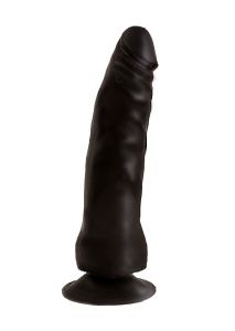 40070 Имитатор на присоске черный 17 см х 4 см ― Секс Культура