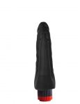 41470 Вибратор черный анально-вагинальный в целлофане 16,5 см х 3,5 и 2 см