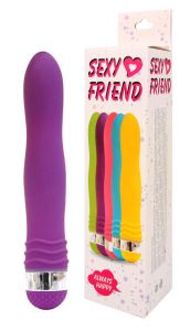 70232-5 Вибратор 17,5 см фиолетовый (пластик с силиконовым напылением) ― Секс Культура