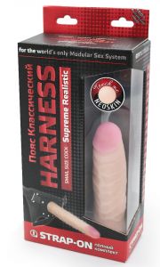 734103 Фаллоимитатор - неоскин с поясом "Harness"  ― Секс Культура