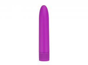 3313-02 Пурпурный матовый пластиковый вибратор (14*2,5 см) 3313-02 ― Секс Культура