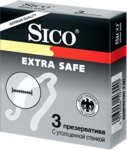 Сико Extra safe 3 шт.(презервативы) ― Секс Культура