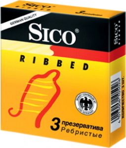 Сико Ribbed  3 шт.(презервативы) ― Секс Культура
