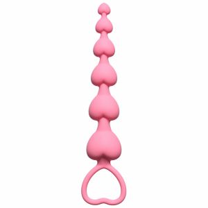 4101-01Lola Анальная цепочка Heart's Beads  Pink 4101-01Lola ― Секс Культура