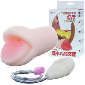009074 Мастурбатор с грушей Oral Sex (эффект посасывания) ― Секс Культура