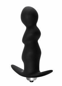 5008-03lola Анальная пробка с вибрацией Spiral Anal Plug Black (Батарейки ААА) 5008-03lola ― Секс Культура