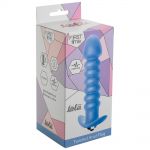 5007-02lola Анальная пробка с вибрацией Twisted Anal Plug Blue (Батарейки ААА) 5007-02lola
