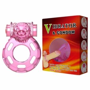 BI-010084 Эрекционное виброкольцо Pink bear BI-010084 ― Секс Культура