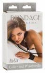 1058-01Lola Ошейник с наручниками Bondage Collection Collar and Wristbands One Size 1058-01Lola