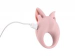 7200-02lola Перезаряжаемое кольцо для клиторальной стимуляции MiMi Animals Kitten Kiki Light Pink 72