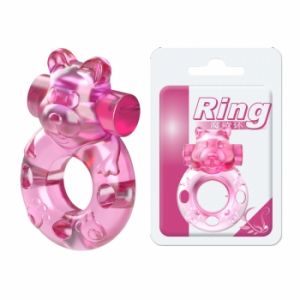 BI-010083A Эрекционное виброкольцо Pink bear BI-010083A ― Секс Культура