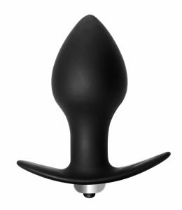 5006-03lola Анальная пробка с вибрацией Bulb Anal Plug Black (Батарейки ААА) 5006-03lola ― Секс Культура