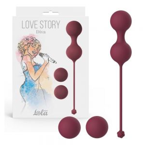3012-02 Набор вагинальных шариков Love Story Diva Wine Red ― Секс Культура