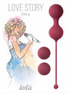 3012-02lola Набор вагинальных шариков Love Story Diva Wine Red 3012-02lola ― Секс Культура