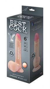 591404 Фаллоимитатор неоскин на присоске F&F BEST COCK 6" ― Секс Культура