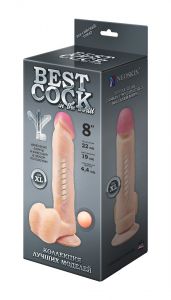 591504 Фаллоимитатор неоскин на присоске F&F BEST COCK 8" ― Секс Культура