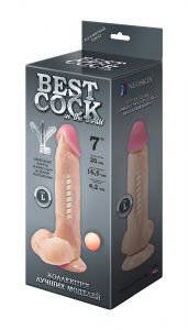 592304 Фаллоимитатор неоскин на присоске F&F BEST COCK 7" ― Секс Культура