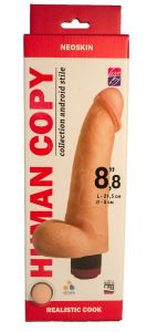 602803 Вибратор HUMAN COPY киберкожа 21,5 х 5 см ― Секс Культура
