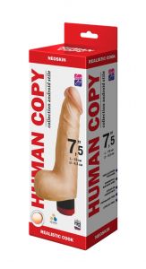 603503 Вибратор HUMAN COPY киберкожа 19 х 4,5 см ― Секс Культура
