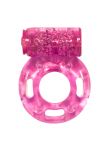 0114-83Lola Эрекционное кольцо с вибрацией Rings Axle-pin pink 0114-83Lola