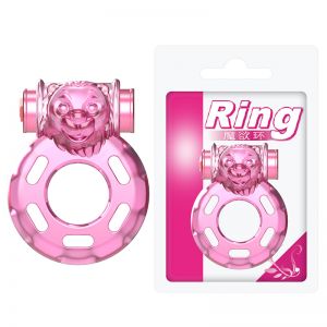 BI-010084A Эрекционное виброкольцо Pink bear BI-010084A ― Секс Культура