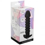 5007-03lola Анальная пробка с вибрацией Twisted Anal Plug Black (Батарейки ААА) 5007-03lola