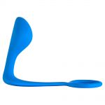 4216-03Lola Мужской анальный стимулятор с кольцом на пенис Button Anal Plug Blue 4216-03Lola