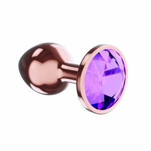 4025-02lola Анальная Пробка Diamond Amethyst Shine L Розовое Золото 4025-02lola ― Секс Культура