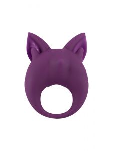 7200-03lola Перезаряжаемое кольцо для клиторальной стимуляции MiMi Animals Kitten Kiki Purple 7200-0 ― Секс Культура