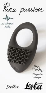 1501-01lola Перезаряжаемое эрекционное виброкольцо Pure Passion Stellar Black 1501-01lola ― Секс Культура