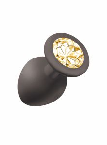 4013-07Lola Анальная пробка Emotions Cutie Large Black  golden crystal 4013-07Lola ― Секс Культура